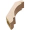 Ekena Millwork 3-inch W x 10-inch D x 10-inch H Aspen Rough Cedar Woodgrain TimberThane Knee Brace, Primed BRCUR03X10X10ASPRCPR - alternate 5